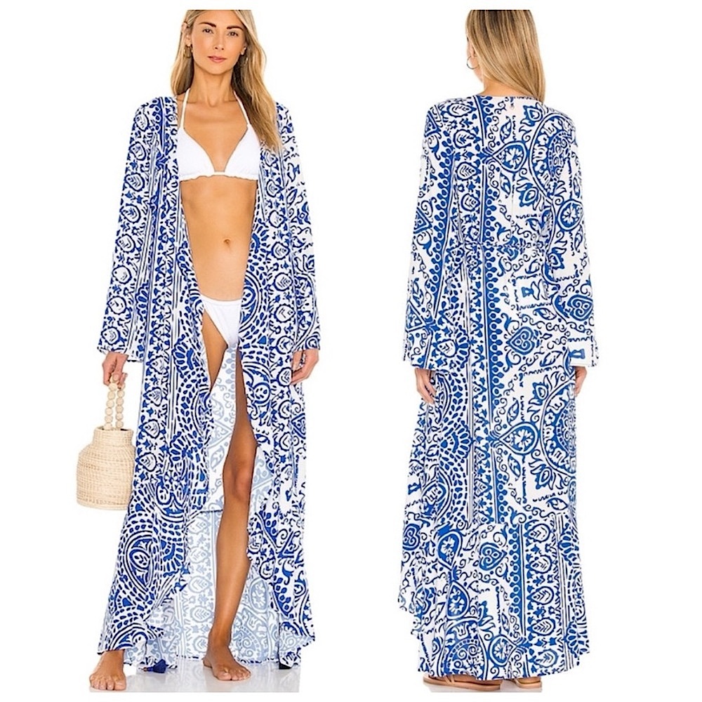 Maaji Kimono Cover Up Dress in Azul 💙